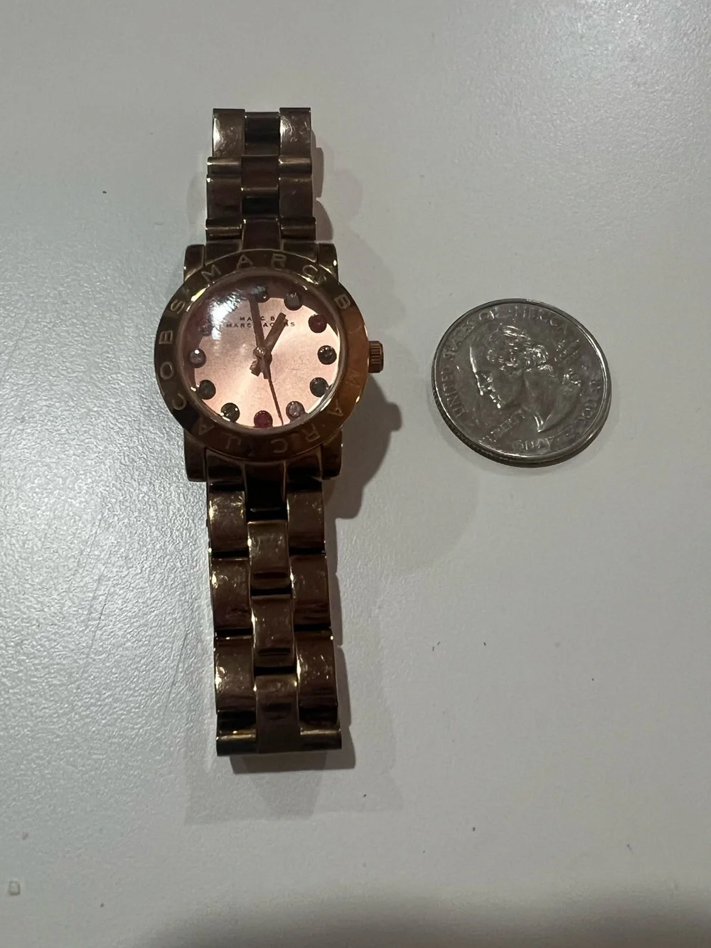 Marc by Marc Jacobs Rose Gold Bracelet Watch with Pink Dial